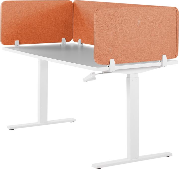 Produktbild Beliani Schreibtischtrennwand hellrot 130 x 40 cm WALLY (130 x 40 cm)