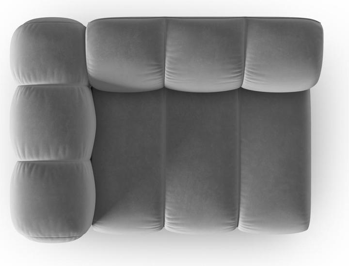 Image du produit Micadoni Chauffeuse Gauche Velours, "Lupine", 1 Place, 115x95x70Fabriqué en Europe (Canapé modulaire, 1 place)