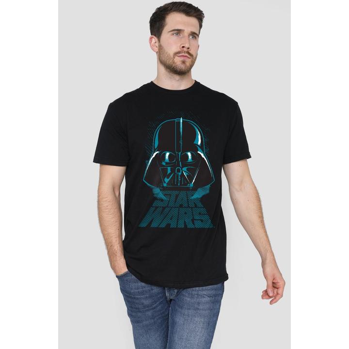 Actual product image Star Wars Mens Darth Vader Distressed T-Shirt (L)