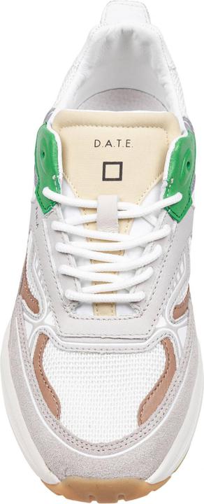 Produktbild D.a.t.e. D.a.t.e fuga sneakers in fabric and suede color white/green (41)