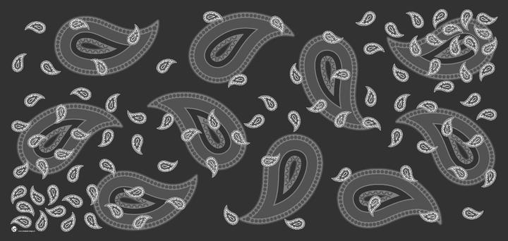 Glarner Paisley nero