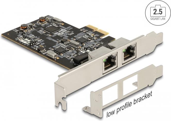 Immagine prodotto Delock Scheda PCI Express x2 a 2 x 2,5 Gigabit LAN i225 (Mini PCI Express)