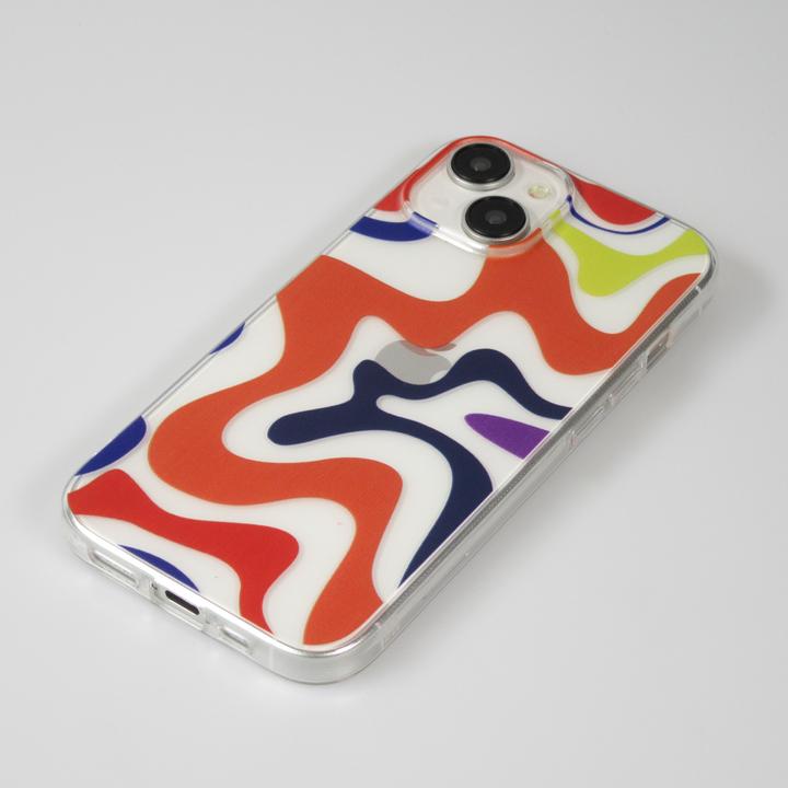Actual product image PhoneLook Cover rubber silicone coloured waves Margarita (Apple iPhone 15)