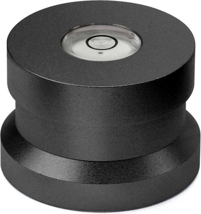 Dynavox Aluminium Single Puck ASP3 avec niveau à bulle noir (Palet presseur)
