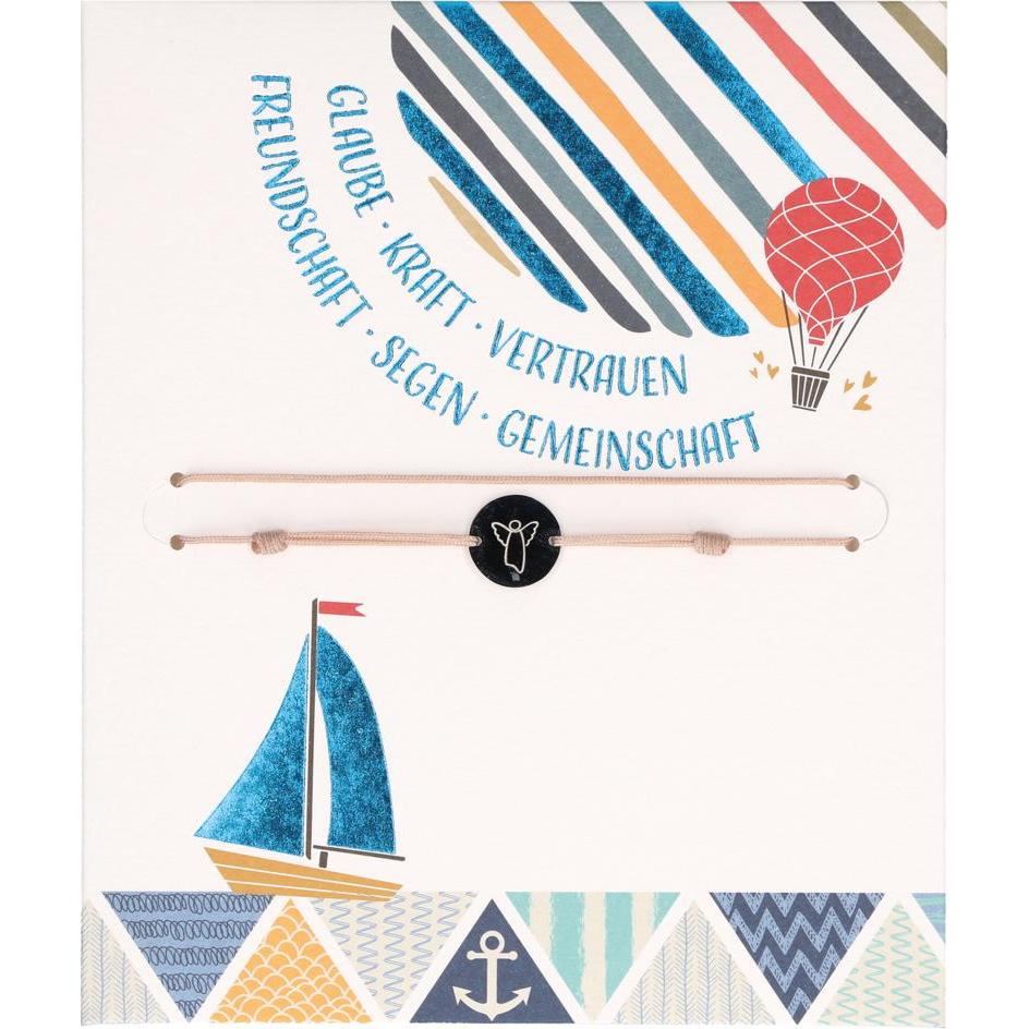Butzon & Bercker, Armschmuck, Glaube · Kraft · Vertrauen · Freundschaft · Segen · Gemeinschaft, (Edelstahl)