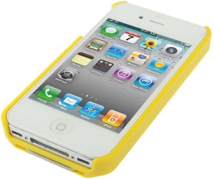 Produktbild König Design Schutzhülle Hard Case Flaschenöffner Hülle für Handy iPhone 4 & 4S Gelb (Apple iPhone 4, Apple iPhone 4s)