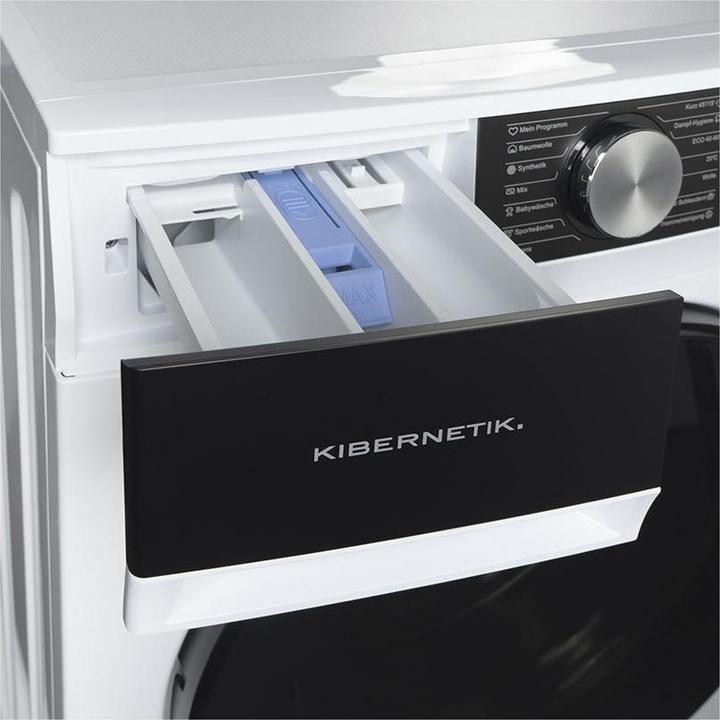 Actual product image Kibernetik MSWS510 MasterSeries Waschmaschine 10kg A-10% Klasse Weiss (10 kg, Left)