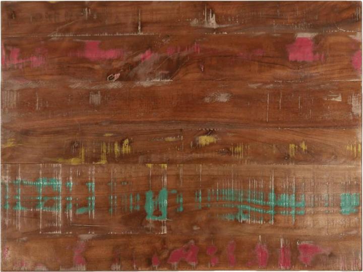 Productafbeelding VidaXL Tafelblad massief hout houten blad eettafel salontafel 90x70x1,5cm teruggewonnen hout