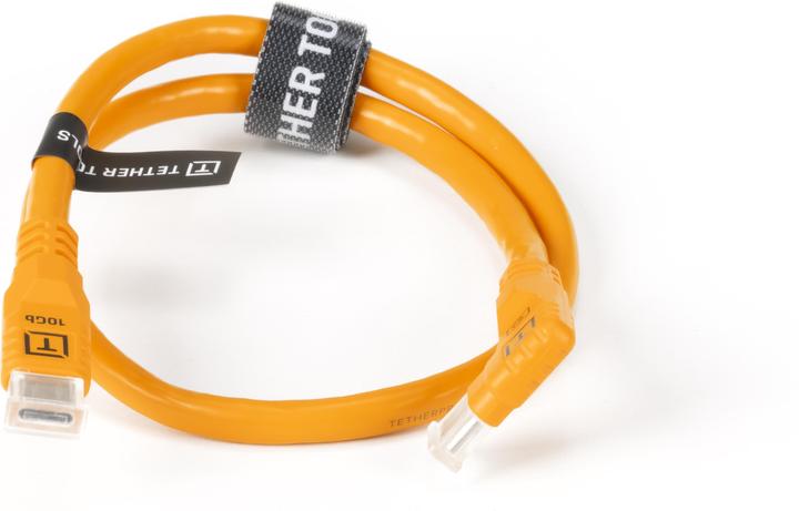 Image du produit Tether Tools TetherPro Optima 10G USB-C 51cm RT Org (0.51 m, USB 3.2 Gen 2)