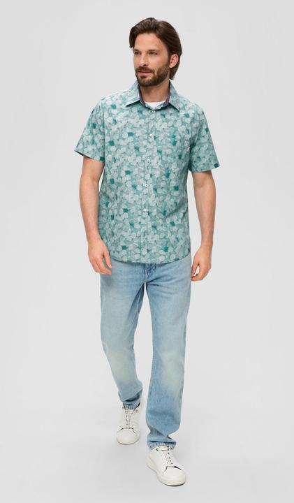 Immagine prodotto s.Oliver Hemd Slim: Kurzarmhemd mit Kentkragen (S)