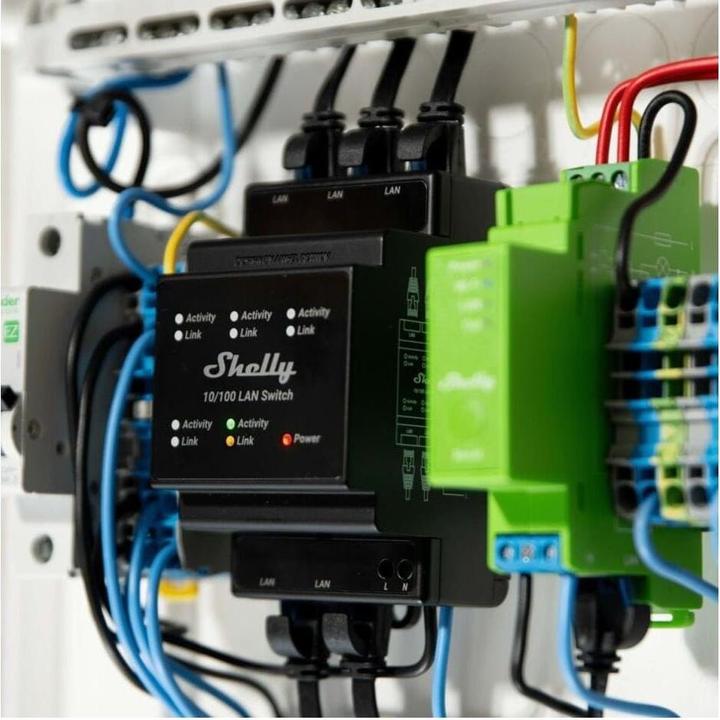 Actual product image Shelly LAN Switch (5 Ports)