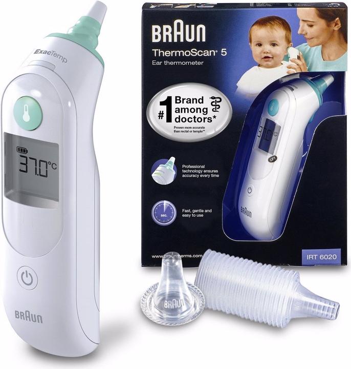Image du produit Braun ThermoScan 5 IRT6020 + capuchons de protection LF 40 (Auriculaire)