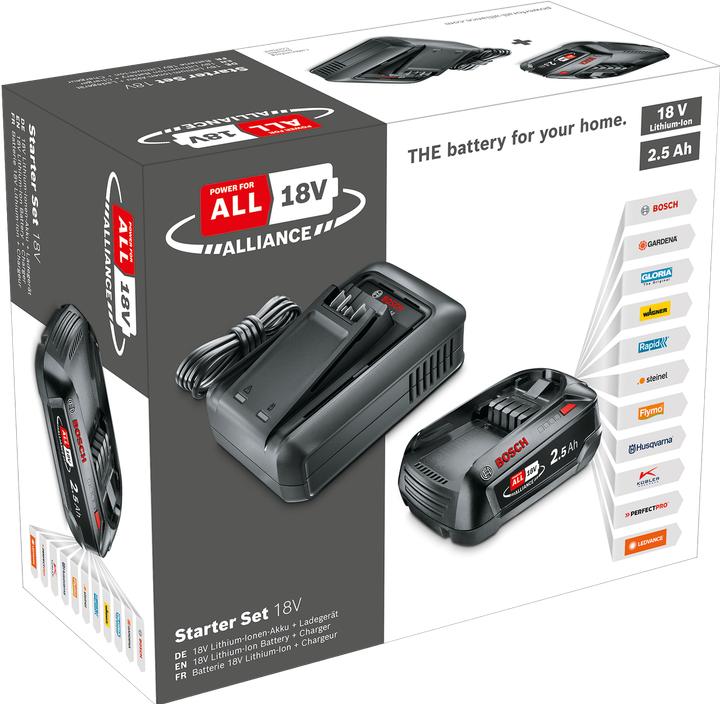 Produktbild Bosch Home & Garden Starter-Set PBA 18V (1x2,5Ah) + AL 18V-44 (18 V)