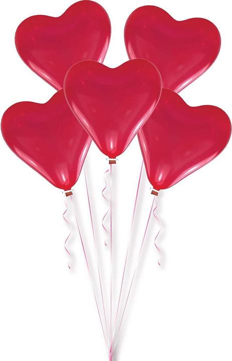 Produktbild Amscan Herzballone (10x)