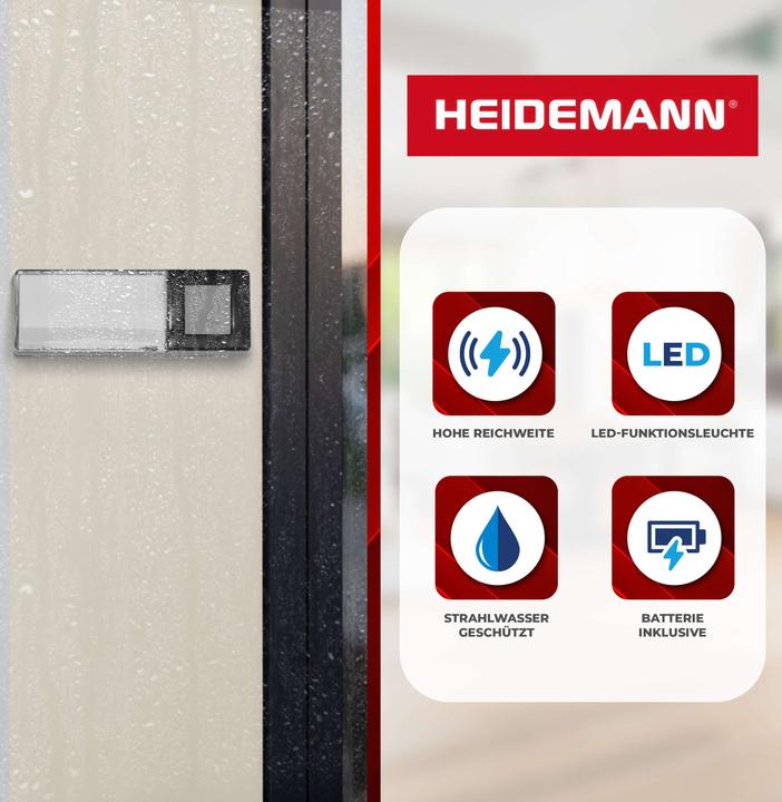 Actual product image Heidemann Radio chime set HX One (Funk)