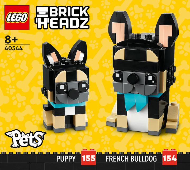 Actual product image LEGO BrickHeadz - Pets French Bulldog (40544, LEGO Brickheadz)