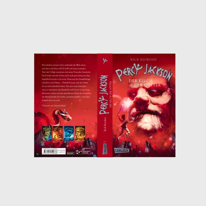Actual product image Percy Jackson 6: The Cup of the Gods (Rick Riordan., German)