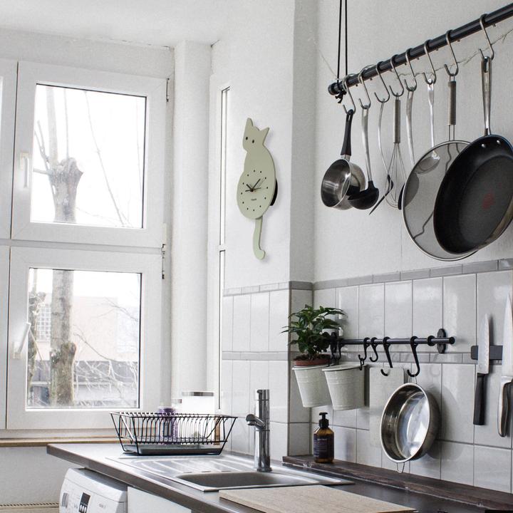 Produktbild Fisura CAT CLOCK - mint