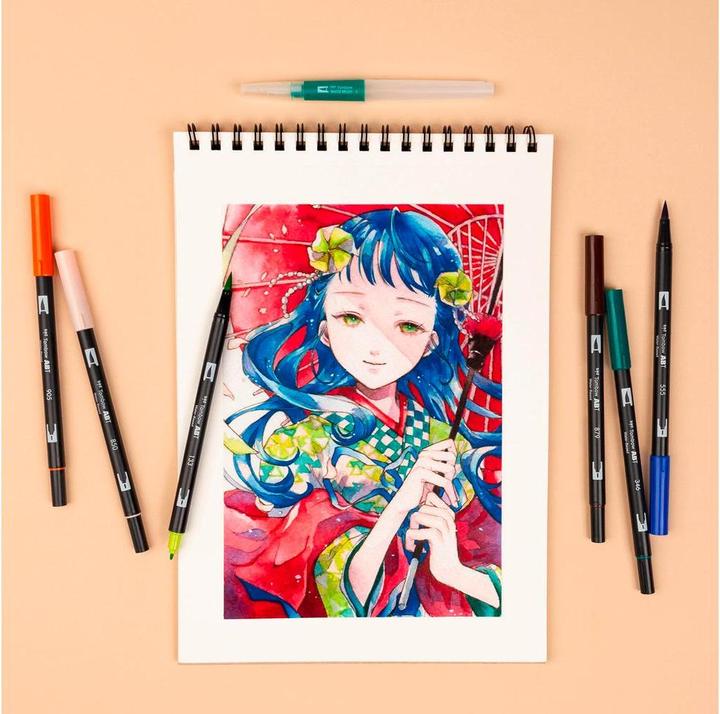 Produktbild Tombow Dual Brush Pen Etui (6x)