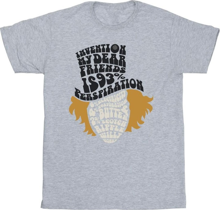 Produktbild Willy Wonka & the Chocolate Factory Willy Wonka Typed Head TShirt (3XL)