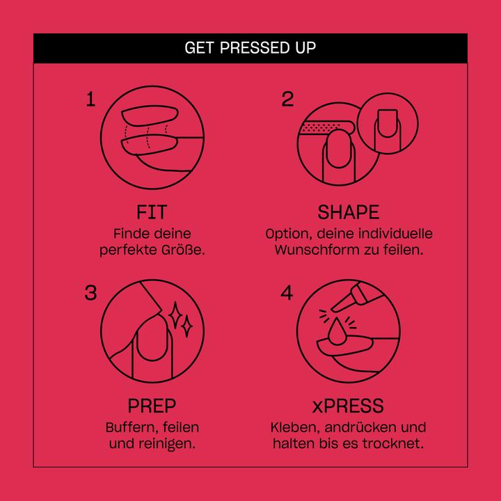 Immagine prodotto OPI xPRESS/ON Unghie a pressione e olio per cuticole 30 pezzi di unghie finte riutilizzabili fino a 14 (Unghie artificiali, Rosa)