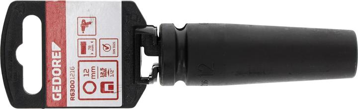Produktbild Gedore Red red R63001216 Kraftschraubereinsatz 1/2" 6-kant 12 mm Länge 78 mm (12 mm)