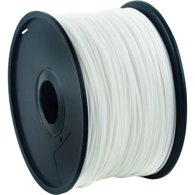 Gembird Filamentcassette PLA schmale Spule (PLA, 1.75 mm, 1000 g, Weiss), 3D Filament, Weiss