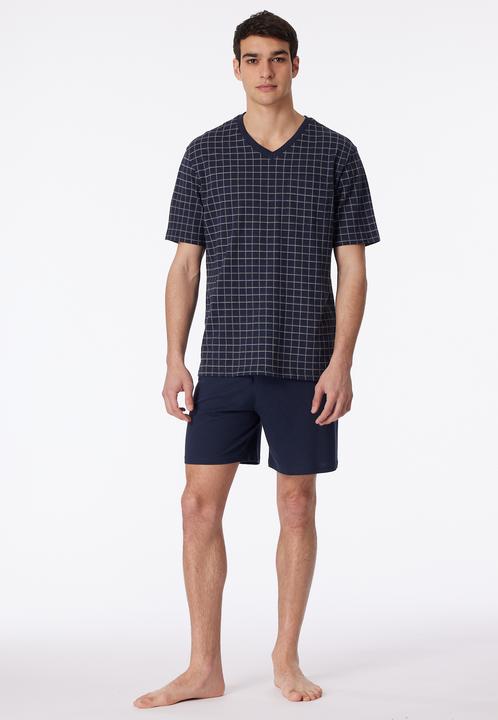 Image du produit Schiesser pyjama court shorty pyjama 100% coton | aussi en grande taille (62)