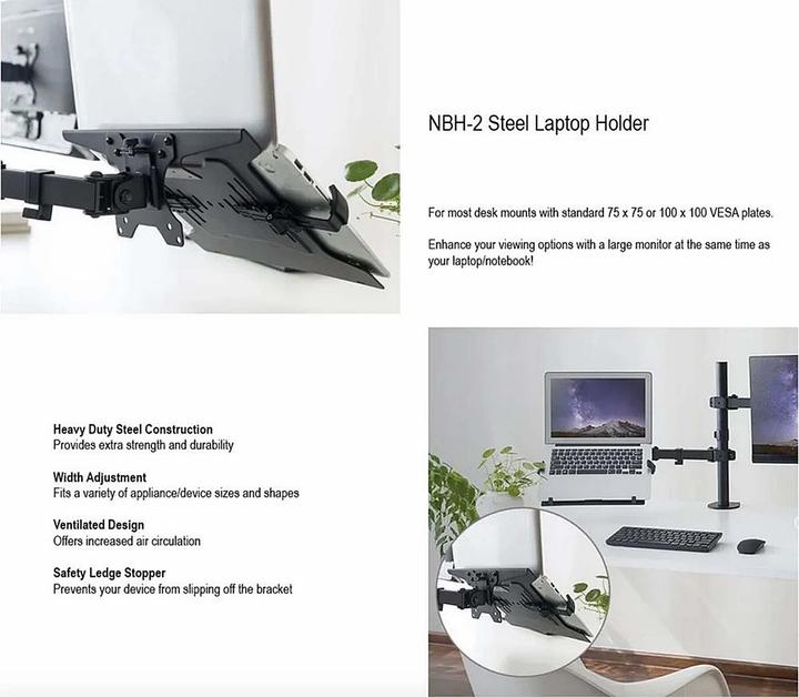 Image du produit Wiltec Laptopablage für Monitorhalter Laptopständer Laptohalterung Notebook PC