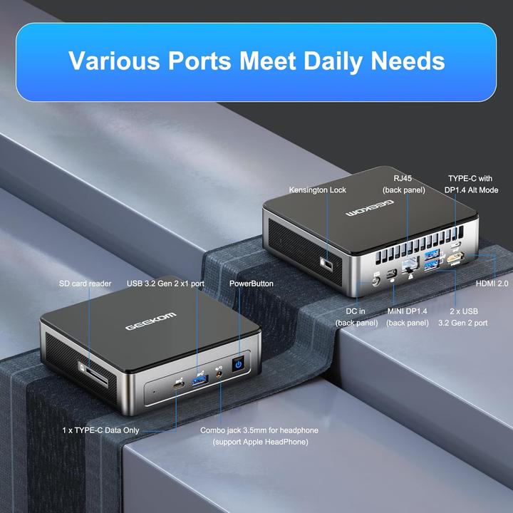 Image du produit Geekom NUC Mini-PC mit Intel Alder Lake N100