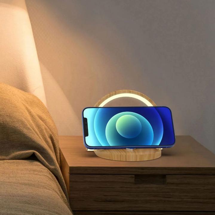 Image du produit Hermex Station de charge avec éclairage Chargeur de smartphone Chargeur sans fil (15 W)