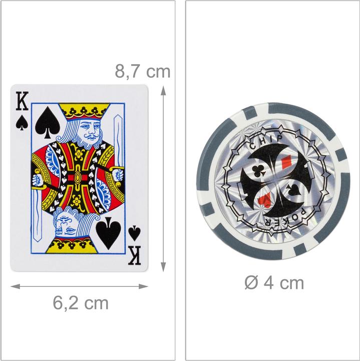 Produktbild Relaxdays Pokerkoffer