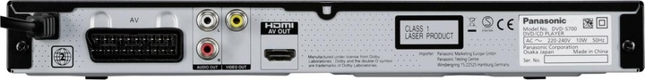 Actual product image Panasonic DVD-S700EG-K (DVD players)