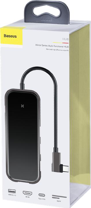 Actual product image Baseus Mirror Series Multifunctional Hub (USB-C, 7 ports)