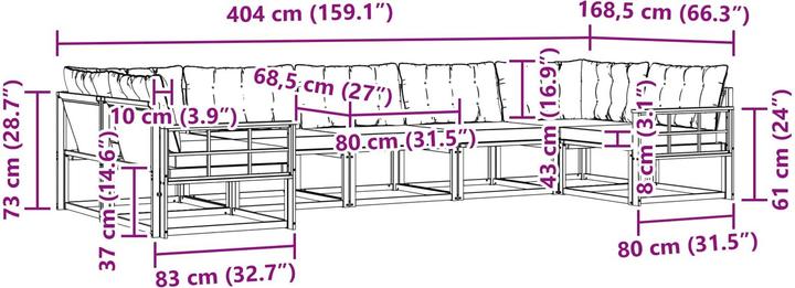 Image du produit vidaXL Outdoor-Sofa