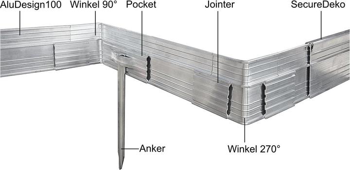 Produktbild Green Split Green Universe Rasenkanten 10-14 cm (100 cm)