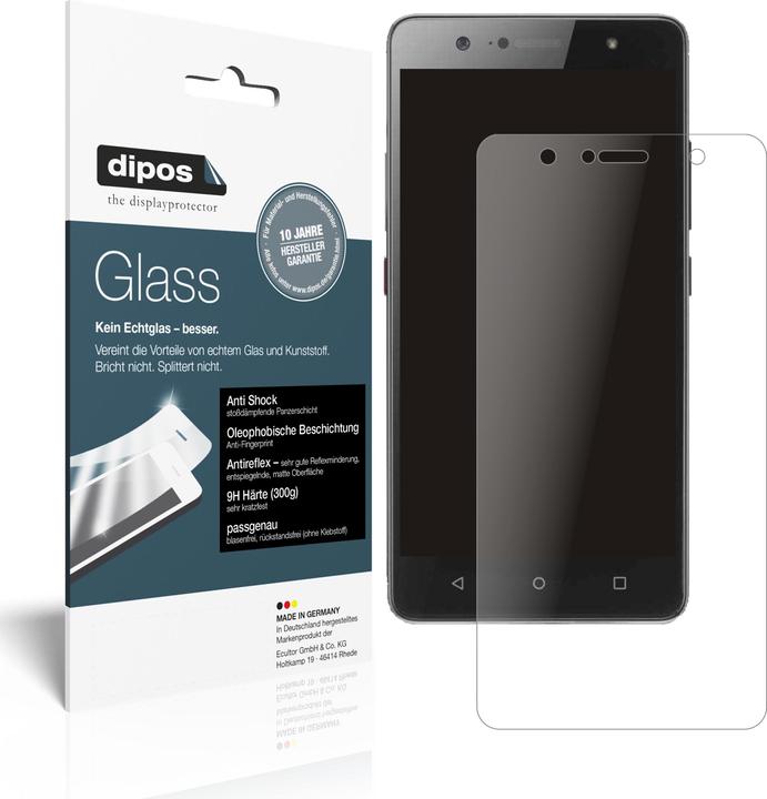 Dipos Displayschutz Anti-Shock (2 Stück, Lenovo K8 Plus)