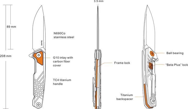 Actual product image Ruike M875-TZ (8.90 cm)