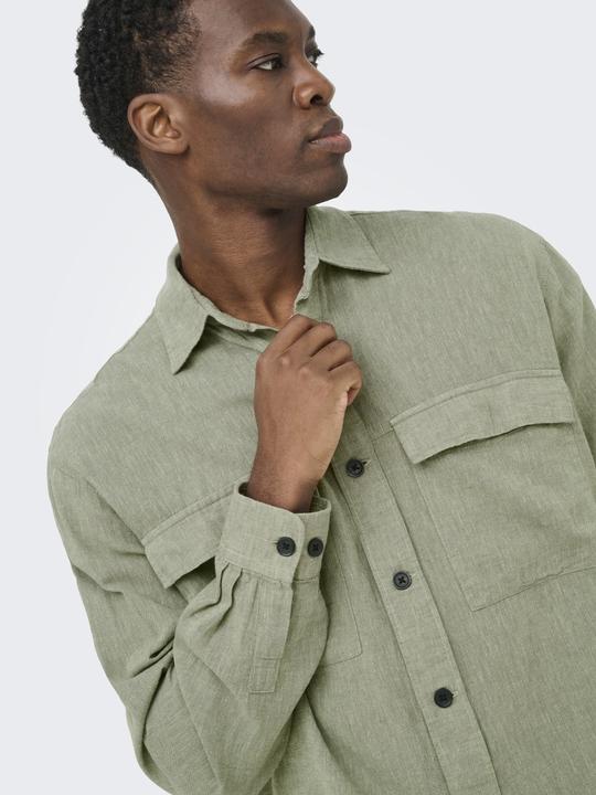 Immagine prodotto Only & Sons ONSCAIDEN Leinen Overshirt Overshirt (XXL)