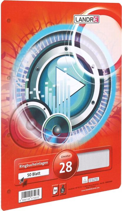 Image du produit Landré A4 Pochettes pour classeurs à anneaux