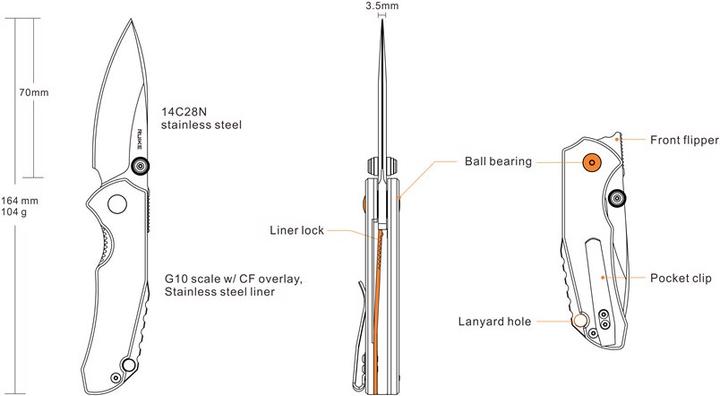 Immagine prodotto Ruike P671-CB (7 cm)