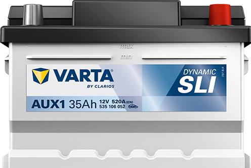 Produktbild Varta AUX1 SILVER DYNAMIC AUXILIARY SLI 535 106 052 Stützbatterie 35Ah (12 V, 35 Ah, 520 A)