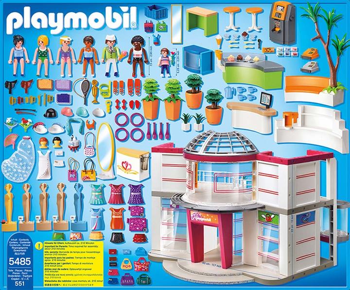 Produktbild Playmobil Shopping-Center mit Einrichtung (5485, Playmobil City Life)