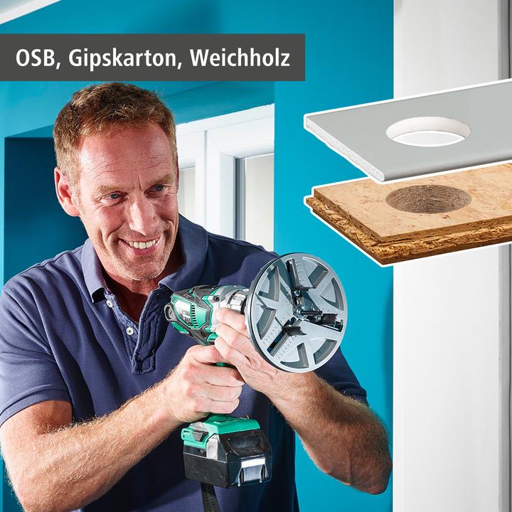 Produktbild wolfcraft 1 AH 45-130 Lochsäge verstellbar ø45-130 (130 mm, 45 mm)