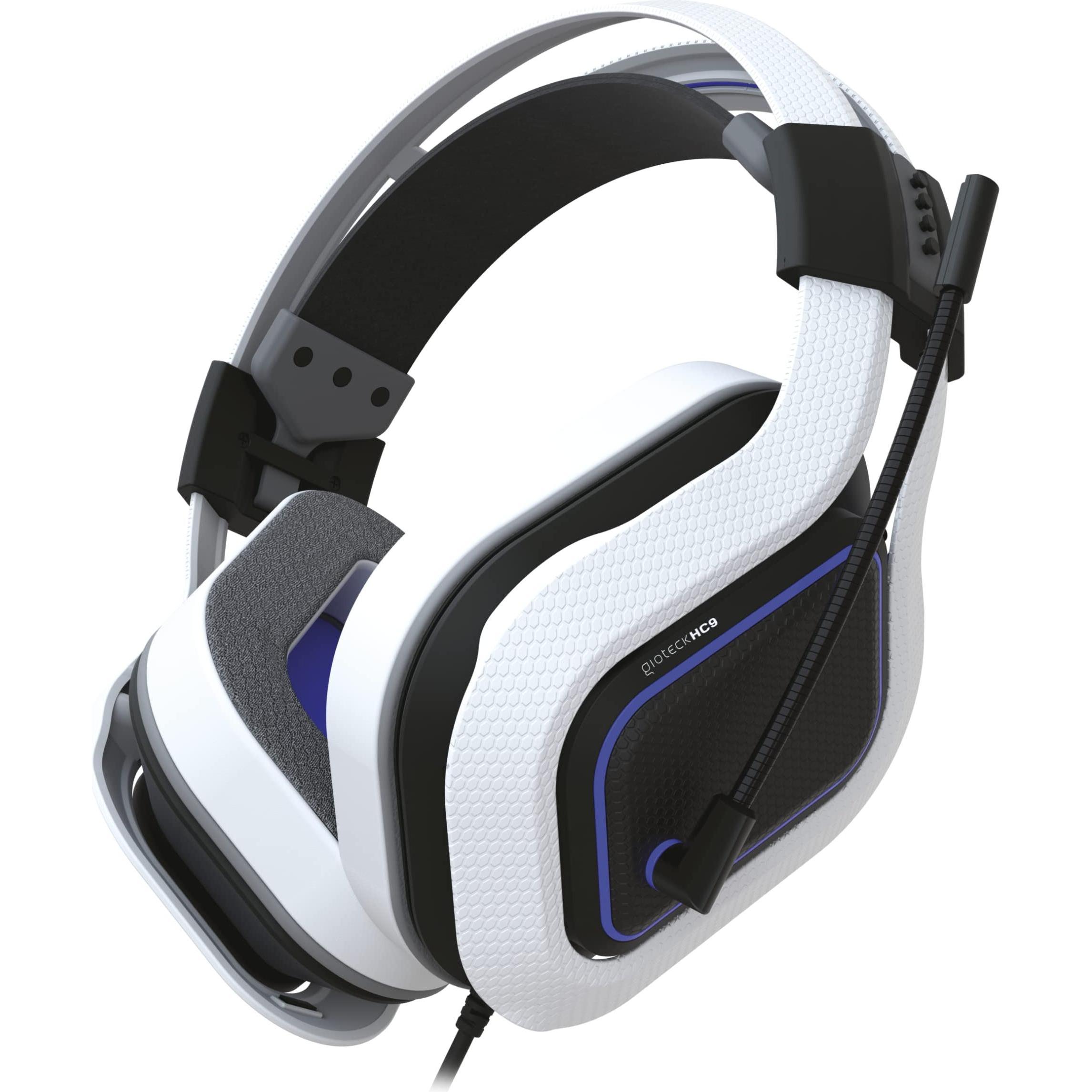 Thumbnail - Gioteck HC-9 Wired Headset (Kabelgebunden), Gaming Headset, Weiss, Blau