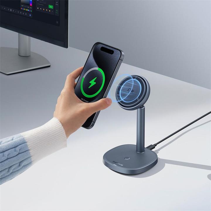 Produktbild Baseus Inductive Charger Stand Orbit 2 Pro Qi2 20W (gray) (20 W)