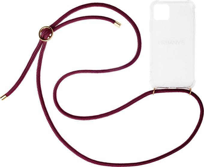 Actual product image Urbany's Necklace Case RED WINE iPhone 17 Pro Max Silber Ring