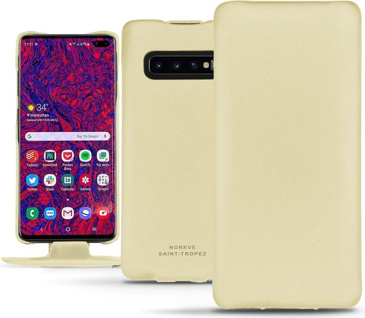 Actual product image Noreve Leather cover vertical (Samsung Galaxy S10+)