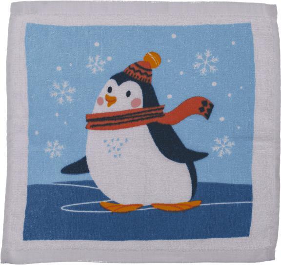 Produktbild Magni Magisches Baumwoll-Handtuch Winter Friends 30x30cm 4fach sortiert (30 x 30 cm)
