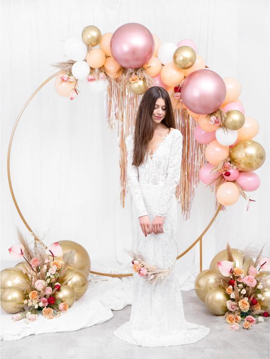 Produktbild Partydeco Luftballon Rund Glossy 60 cm, Gold (1 x)
